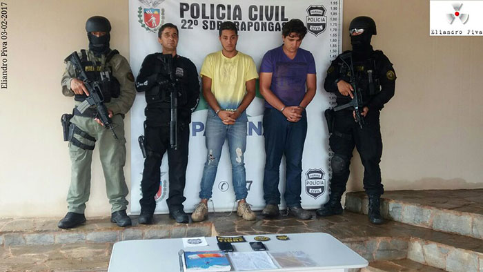 Homens são presos por Extorsão em Arapongas