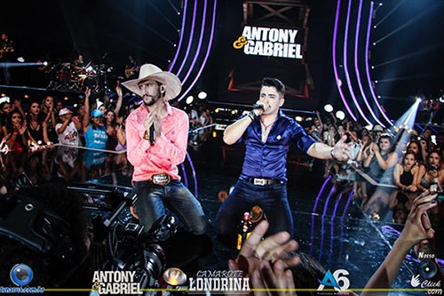 Antony e Gabriel gravam seu DVD em noite vibrante em Londrina