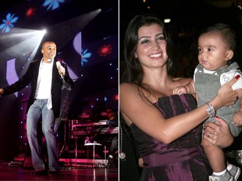 Alexandre Pires leva filho de sete meses para assistir a seu show no Rio