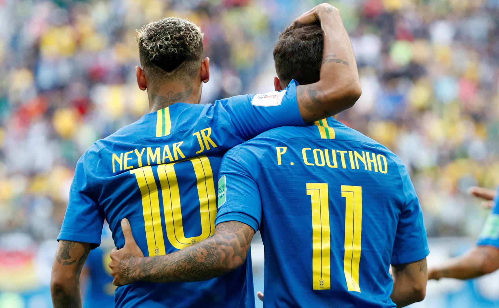 No sufoco, Brasil supera a Costa Rica e consegue primeira vitória na Copa do Mundo