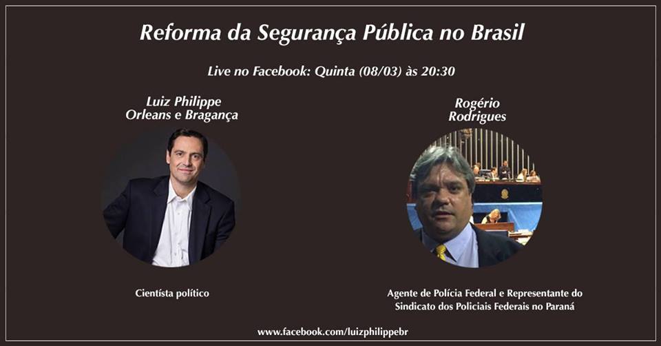 Live sobre Reforma da Segurança Pública no Brasil