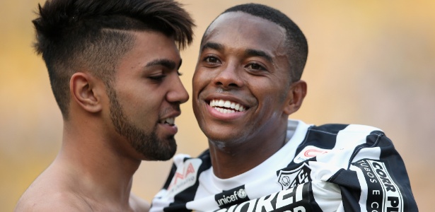 Gabriel diz que Robinho é mais ídolo do que Neymar no Santos
