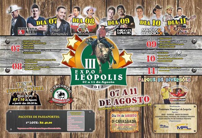 III Expo LeÃ³polis - 05 a 11/08