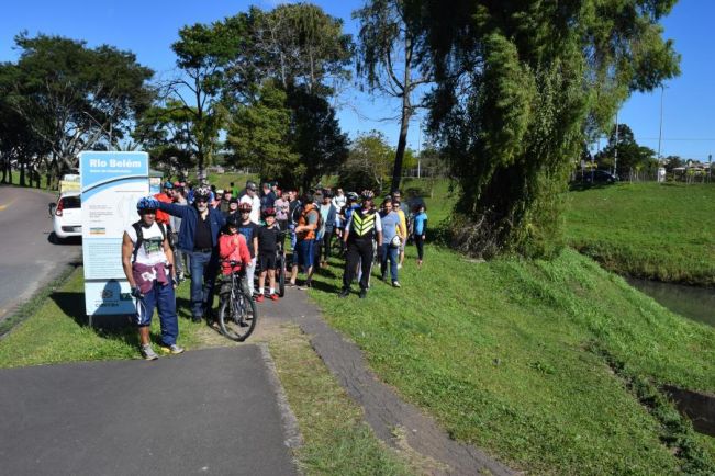 1ª pedalada pela despoluição do Rio Belém reúne 100 pessoas