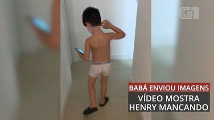 Vídeo mostra menino Henry mancando após suposta agressão