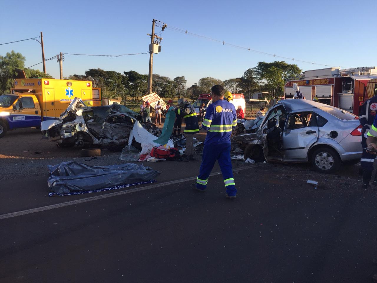 Quatro pessoas morrem em acidente envolvendo carro de Santa Cecília do Pavão 