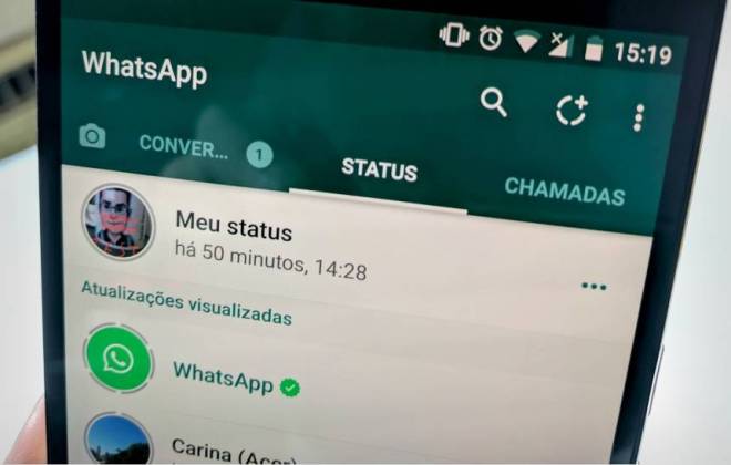 WhatsApp começa a testar publicação de posts de Status coloridos