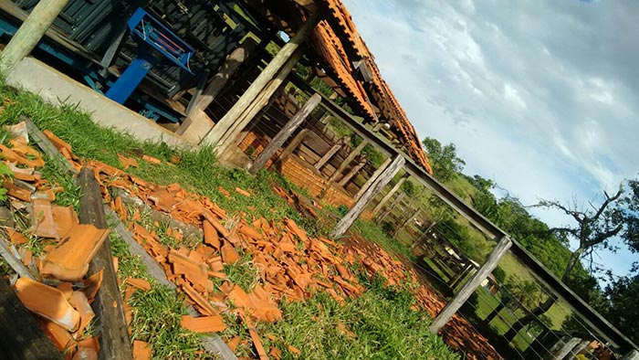 Região rural de Leópolis é atingida por tempestade 