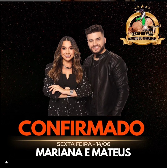 Rodeio de Congonhas tem nesta Sexta continuação das disputas da Montaria e Show com Mariana e Mateus