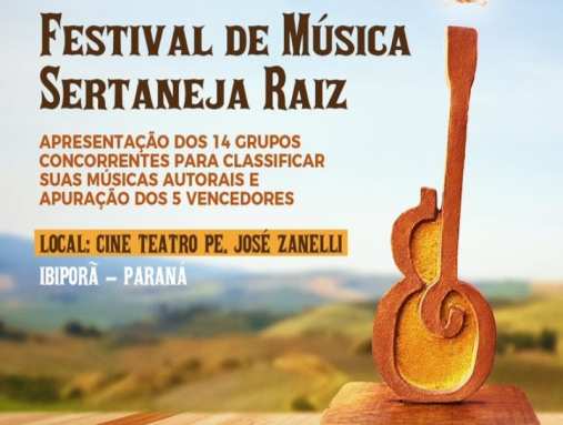 Ibiporã recebe festival de música raiz sertaneja